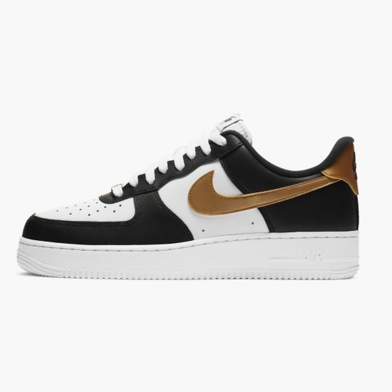 Click To Buy Nike Air Force 1 Low Black White Metallic Gold CZ9189 001 Men/Women Shoes In Ireland