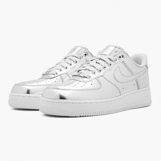 Click To Order Nike Air Force 1 Low Metallic Chrome CQ6566 001 Men/Women Shoes In Ireland