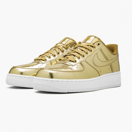 Click To Buy Nike Air Force 1 Low Metallic Gold CQ6566 700 Men/Women Shoes In Ireland