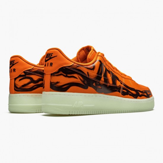 Click To Buy Nike Air Force 1 Low Orange Skeleton CU8067 800 Men/Women Shoes In Ireland