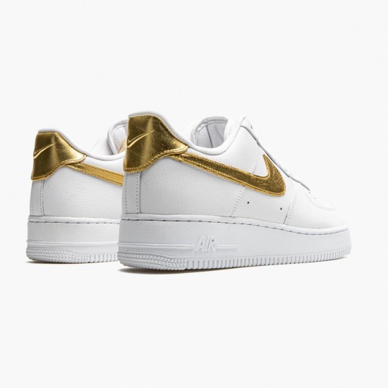 Select and Buy Nike Air Force 1 Low White Metallic Gold DC2181 100 Men/Women Shoes In Ireland