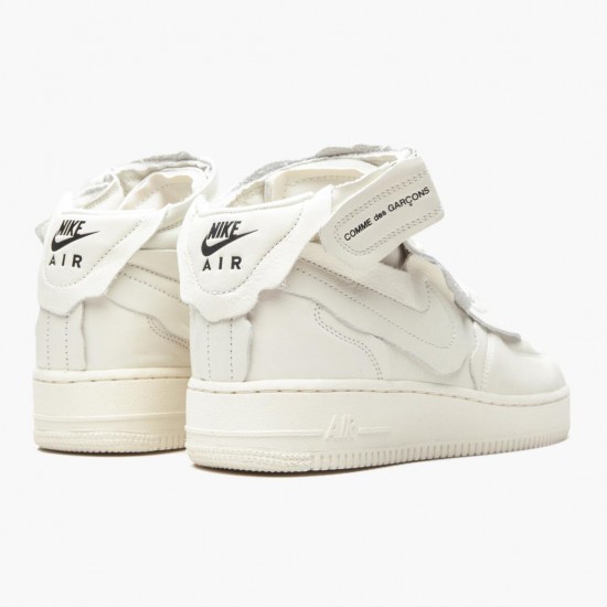 Click To Buy Nike Air Force 1 Mid Comme des Garcons White DC3601 100 Men/Women Shoes In Ireland