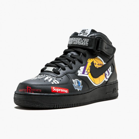 Select and Buy Nike Air Force 1 Mid Supreme NBA Black AQ8017 001 Men/Women Shoes In Ireland