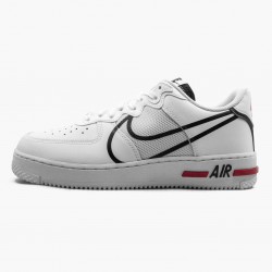 Nike Air Force 1 React White Black Red CD4366 100 Men/Women Shoes In Ireland