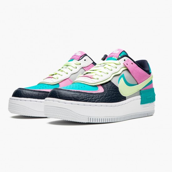 Select and Buy Nike Air Force 1 Shadow Barely Volt Oracle Aqua CK3172 001 WMNS Shoes In Ireland