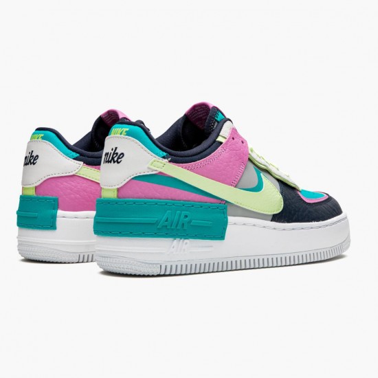 Select and Buy Nike Air Force 1 Shadow Barely Volt Oracle Aqua CK3172 001 WMNS Shoes In Ireland