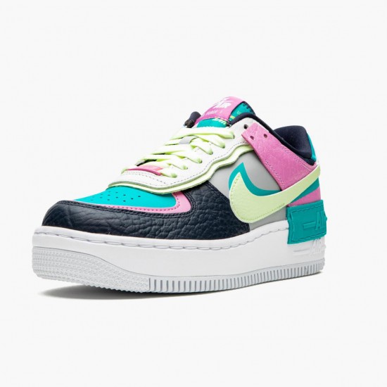 Select and Buy Nike Air Force 1 Shadow Barely Volt Oracle Aqua CK3172 001 WMNS Shoes In Ireland