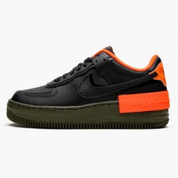 Nike Air Force 1 Shadow Black Hyper Crimson Cargo Khaki CQ3317 001 WMNS Shoes In Ireland