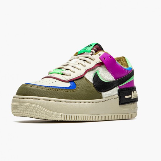 Click To Order Nike Air Force 1 Shadow Cactus Flower Olive Flak CT1985 500 WMNS Shoes In Ireland