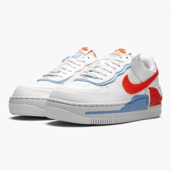 Select and Buy Nike Air Force 1 Shadow Summit White Team Orange CQ9503 100 Men/Women Shoes In Ireland