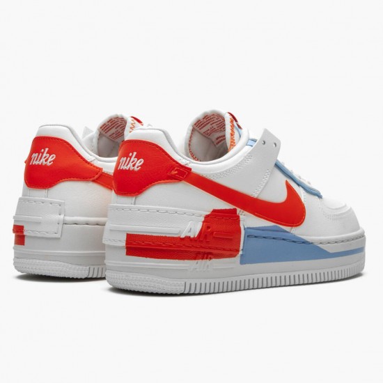 Select and Buy Nike Air Force 1 Shadow Summit White Team Orange CQ9503 100 Men/Women Shoes In Ireland