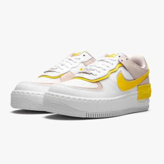 Choose To Buy Nike Air Force 1 Shadow White Barely Rose Speed Yellow CJ1641 102 WMNS Shoes In Ireland