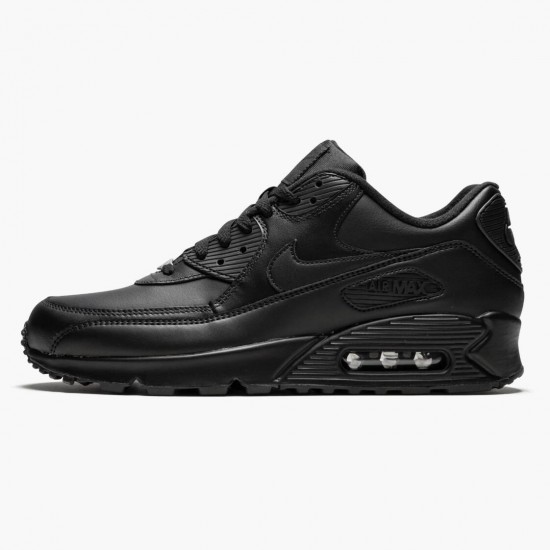 Choose To Buy Nike Air Max 90 Leather Black 302519 001 Men/Women Shoes In Ireland