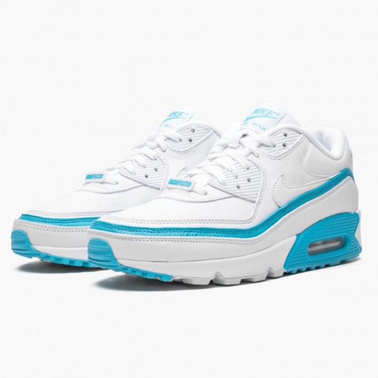 Select and Buy Nike Air Max 90 Undefeated White Blue Fury CJ7197 102 Men/Women Shoes In Ireland