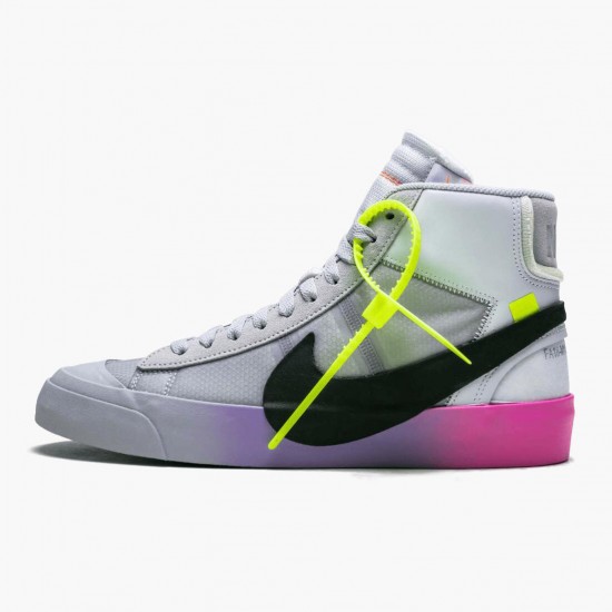 Choose To Buy Nike Blazer Mid Off White Wolf Grey Serena Queen AA3832 002 Men/Women Shoes In Ireland