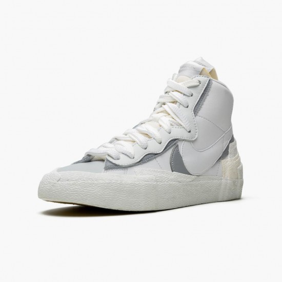 Select and Buy Nike Blazer Mid sacai White Grey BV0072 100 Men/Women Shoes In Ireland