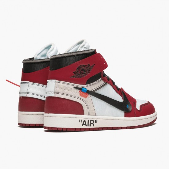 Click To Buy Nike Air Jordan 1 Retro High Off White Chicago AA3834 101 Men Shoes In Ireland