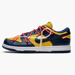 Nike Dunk Low Off White University Gold Midnight Navy CT0856 700 Men/Women Shoes In Ireland