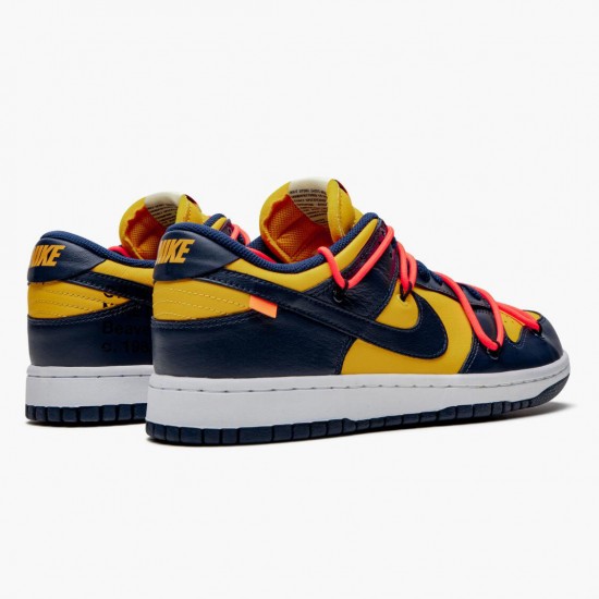 Choose To Buy Nike Dunk Low Off White University Gold Midnight Navy CT0856 700 Men/Women Shoes In Ireland