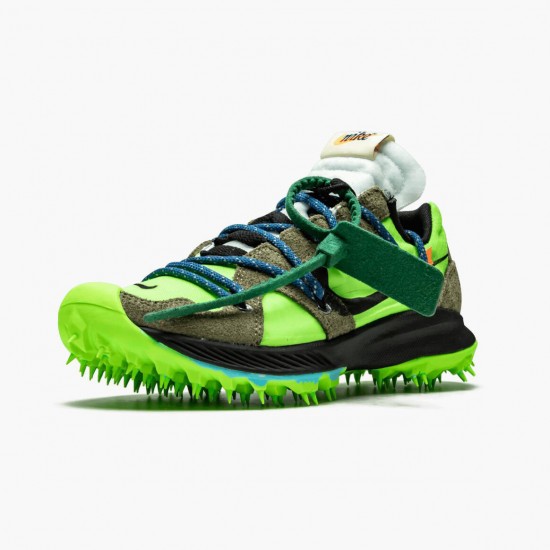 Click To Buy Nike Zoom Terra Kiger 5 OFF WHITE Electric Green CD8179 300 Men/Women Shoes In Ireland