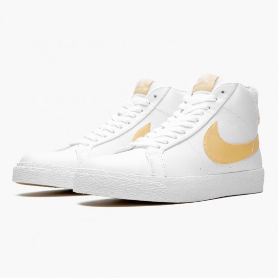 Click To Buy Nike SB Zoom Blazer Mid White Celestial Gold CJ6983 102 Men/Women Shoes In Ireland