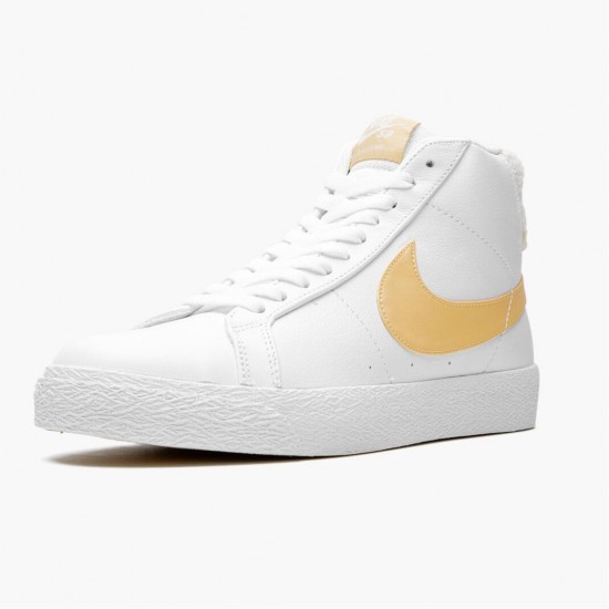 Click To Buy Nike SB Zoom Blazer Mid White Celestial Gold CJ6983 102 Men/Women Shoes In Ireland