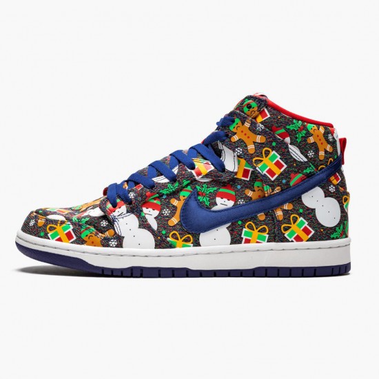 Click To Order Nike SB Dunk High Concepts Ugly Christmas Sweater 881758 446 Men/Women Shoes In Ireland