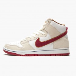 Nike SB Dunk High Sail Bright Crimson CV9499 100 Men/Women Shoes In Ireland