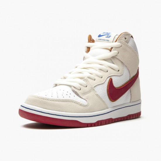 Order To Buy Nike SB Dunk High Sail Bright Crimson CV9499 100 Men/Women Shoes In Ireland