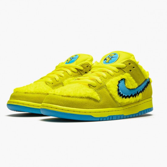 Choose To Buy Nike SB Dunk Low Grateful Dead Bears Opti Yellow CJ5378 700 Men/Women Shoes In Ireland