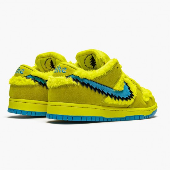 Choose To Buy Nike SB Dunk Low Grateful Dead Bears Opti Yellow CJ5378 700 Men/Women Shoes In Ireland