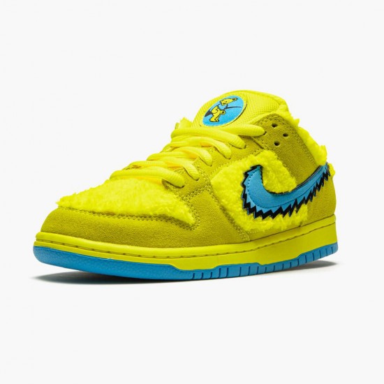 Choose To Buy Nike SB Dunk Low Grateful Dead Bears Opti Yellow CJ5378 700 Men/Women Shoes In Ireland