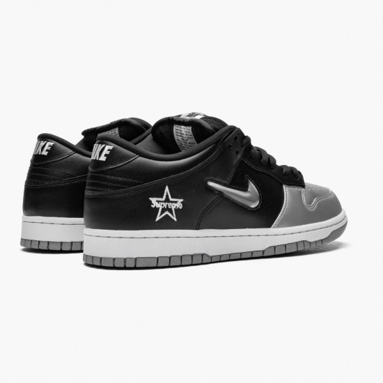 Click To Buy Nike SB Dunk Low Supreme Jewel Swoosh Silver CK3480 001 Men/Women Shoes In Ireland