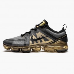 Nike Air VaporMax 2019 Black Metallic Gold AR6631 002 Men/Women Shoes In Ireland