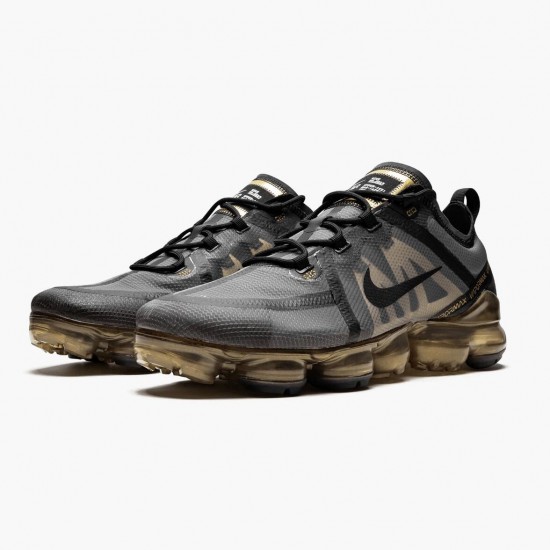 Choose To Buy Nike Air VaporMax 2019 Black Metallic Gold AR6631 002 Men/Women Shoes In Ireland