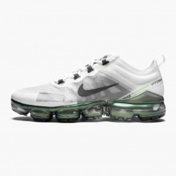 Nike Air VaporMax 2019 Premium White Platinum Tint Lime Blast AT6810 100 Men/Women Shoes In Ireland