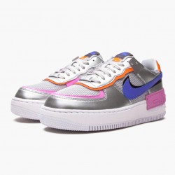 WMNS Nike Air Force 1 Shadow Metallic Silver CW6030-001 Shoes In Ireland