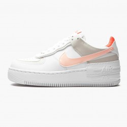 WMNS Nike Air Force 1 Shadow White/Crimson Tint DH3896-100 Shoes In Ireland