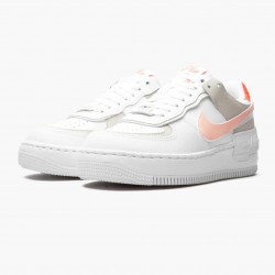 WMNS Nike Air Force 1 Shadow White/Crimson Tint DH3896-100 Shoes In Ireland