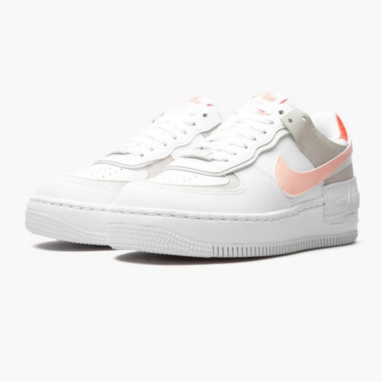 Choose To Buy WMNS Nike Air Force 1 Shadow White/Crimson Tint DH3896-100 Shoes In Ireland