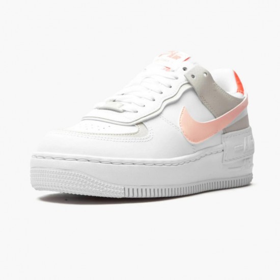 Choose To Buy WMNS Nike Air Force 1 Shadow White/Crimson Tint DH3896-100 Shoes In Ireland