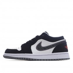 Nike Air Jordan 1 Low Black White Wolf Grey Infrared 23 553558-029 Men/Women Shoes In Ireland