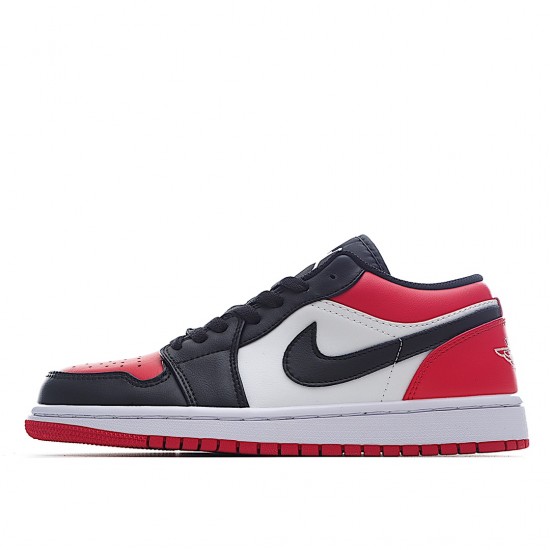 Choose To Buy Nike Air Jordan 1 Low Red Black Toe 553558-618 Men/Women Shoes In Ireland