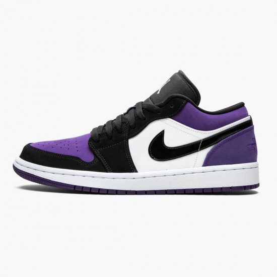 Order To Buy Nike Air Jordan 1 Low Court Purple Men/Women 553558 125 White/Black-Court Purple Shoes In Ireland