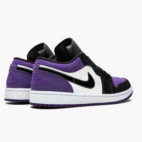 Order To Buy Nike Air Jordan 1 Low Court Purple Men/Women 553558 125 White/Black-Court Purple Shoes In Ireland