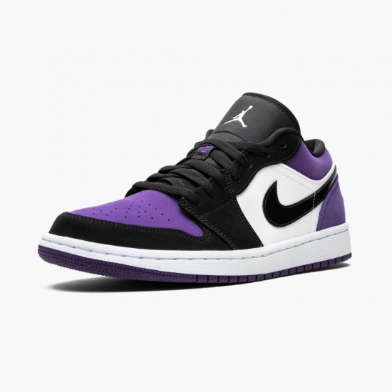 Order To Buy Nike Air Jordan 1 Low Court Purple Men/Women 553558 125 White/Black-Court Purple Shoes In Ireland