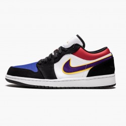 Nike Air Jordan 1 Low "Lakers Top 3" Men/Women CJ9216 051 Black/Field Purple-White Shoes In Ireland