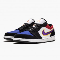 Nike Air Jordan 1 Low "Lakers Top 3" Men/Women CJ9216 051 Black/Field Purple-White Shoes In Ireland