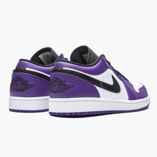 Choose To Buy Nike Air Jordan 1 Retro Low Court Purple Men/Women 553558 500 Court Purple/Black-White Shoes In Ireland