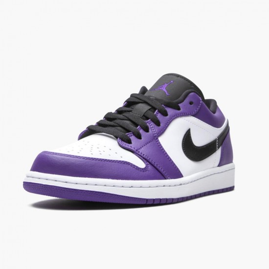 Choose To Buy Nike Air Jordan 1 Retro Low Court Purple Men/Women 553558 500 Court Purple/Black-White Shoes In Ireland